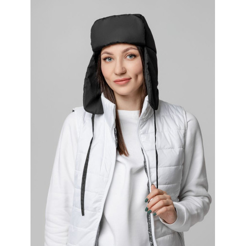 Шапка-ушанка Shelter, черная