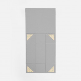 Коробка складная Quadra Fold, серая