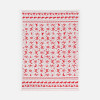 Плед Holidale, красный с молочным