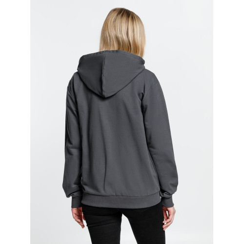 Толстовка на молнии с капюшоном Siverga 2.0, темно-серая (графит)