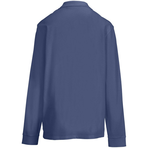 Рубашка поло унисекс с длинным рукавом Pacific LSL, синяя (джинс)