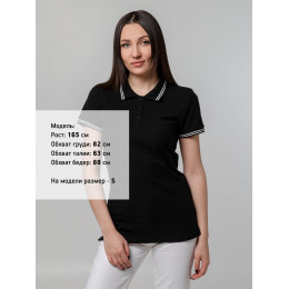 Рубашка поло женская Virma Stripes Lady, черная
