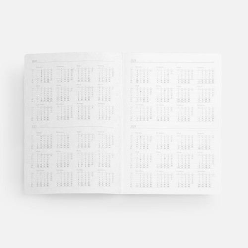 Ежедневник Boom, недатированный, черный с бирюзовым