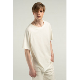 Футболка унисекс оверсайз T2, молочно-белая