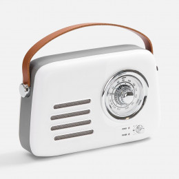 Bluetooth-колонка с радио Retronica, белая