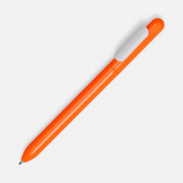 Ручка шариковая Swiper, оранжевая с белым
