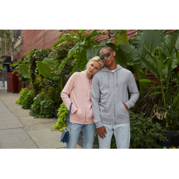 Толстовка на молнии с капюшоном женская BNC Inspire (Organic), красная