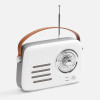 Bluetooth-колонка с радио Retronica, белая