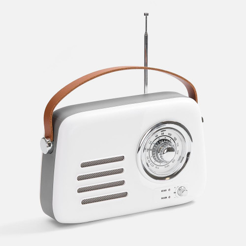 Bluetooth-колонка с радио Retronica, белая