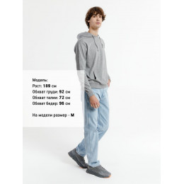 Худи унисекс Westray, серый меланж