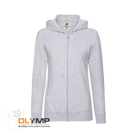 Толстовка без начеса "Ladies Lightweight Hooded Sweat"                                                                                         серый   